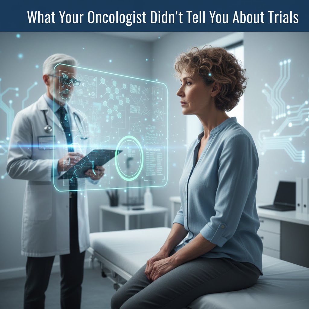 Doctor discussing clinical trials with patient